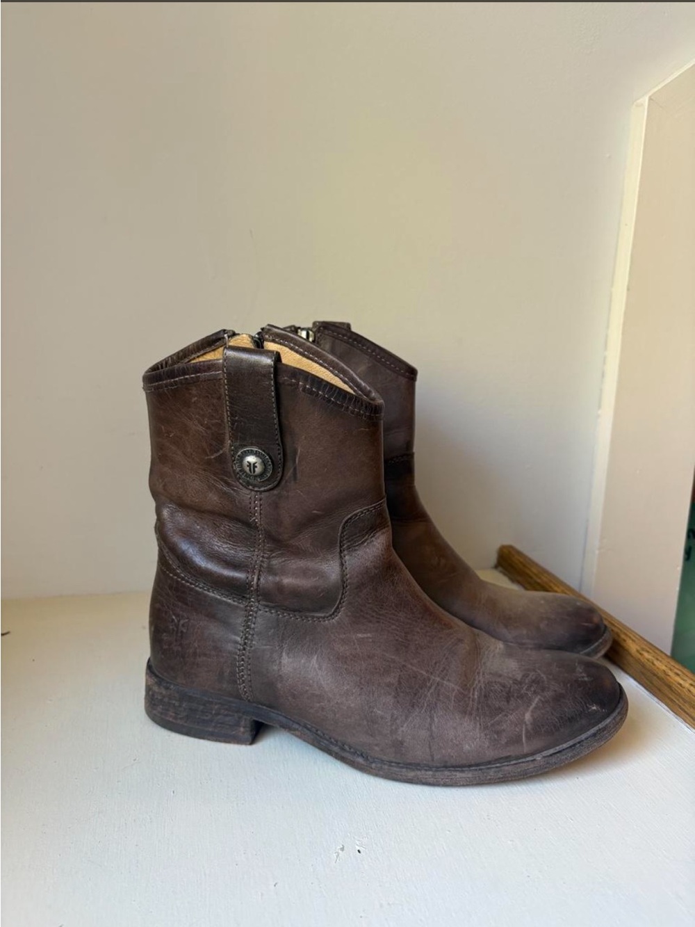 Frye Brown leather ankle boots